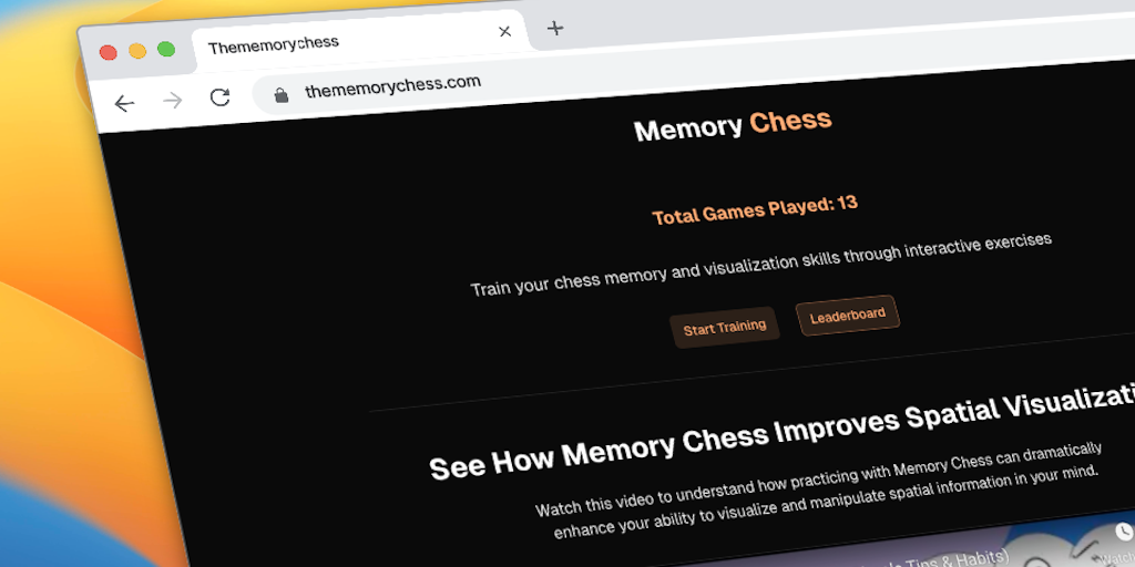 Memory Chess