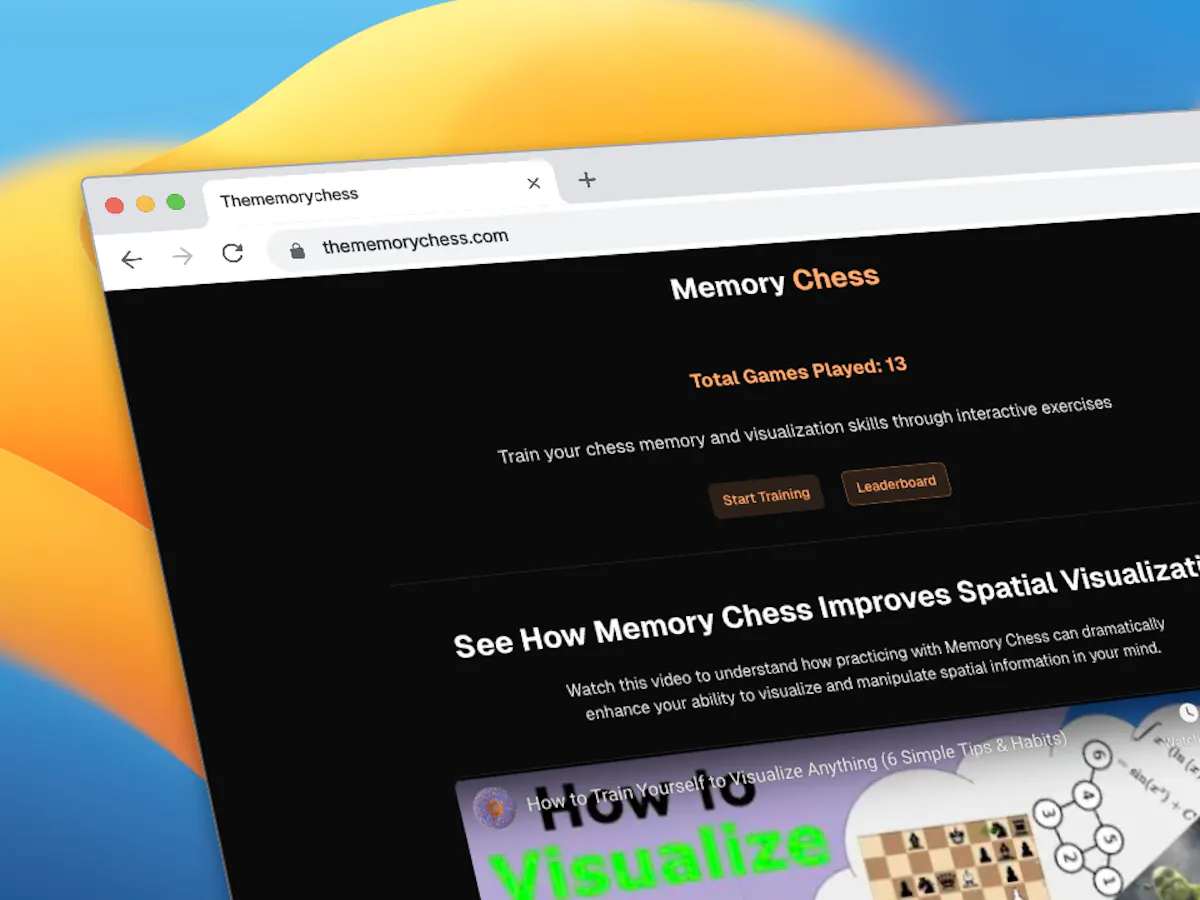 Memory Chess