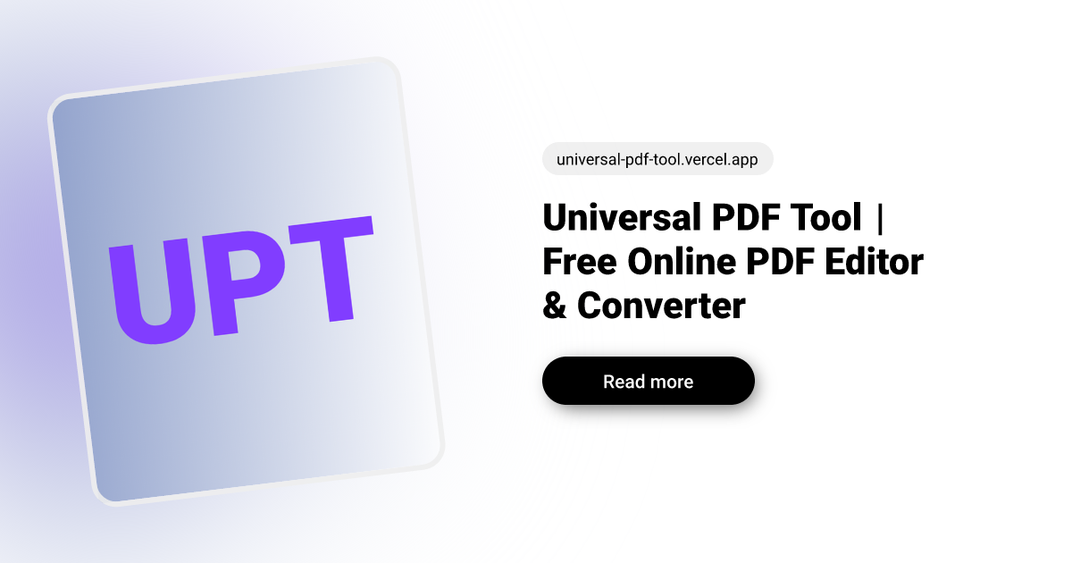 Universal PDF Tool gallery image