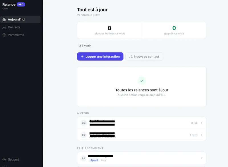 Relanceo screenshot 2