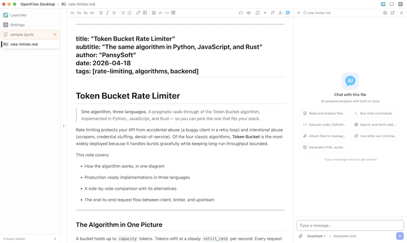 OpenFiles screenshot 2