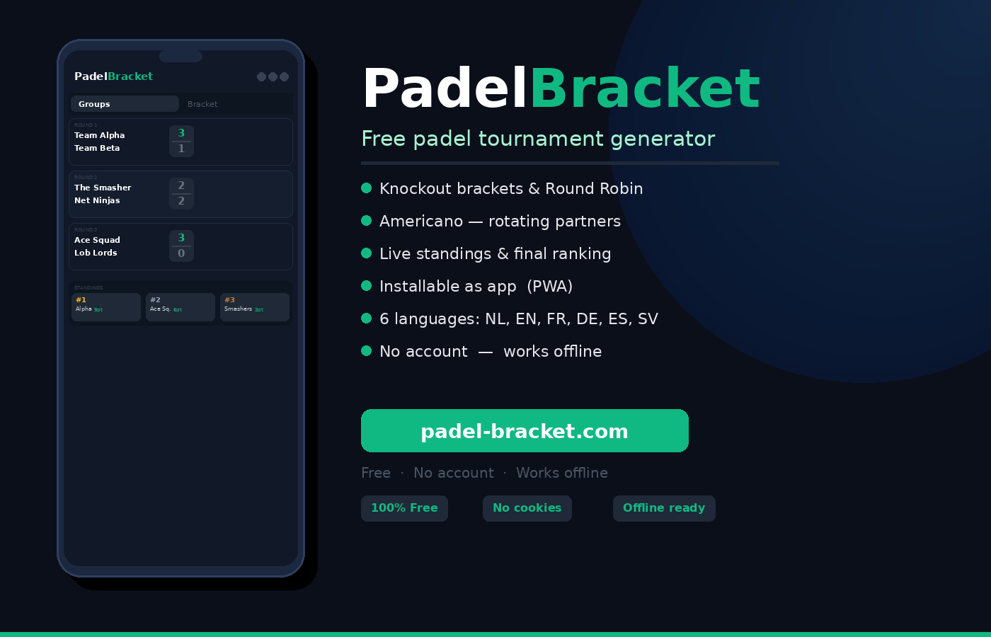 PadelBracket gallery image