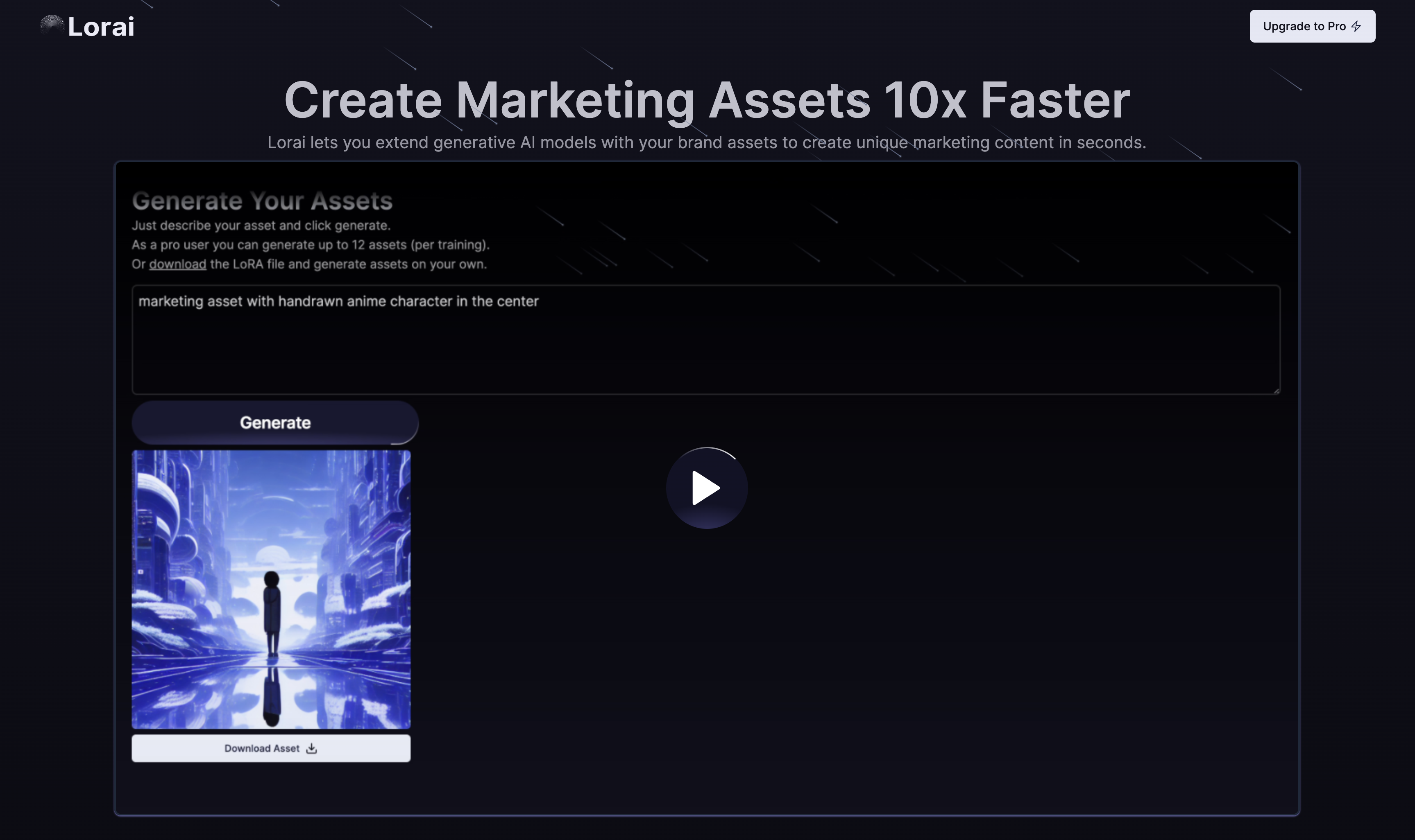 Lorai - Crea risorse di marketing per il tuo prodotto 10x più veloce media 2