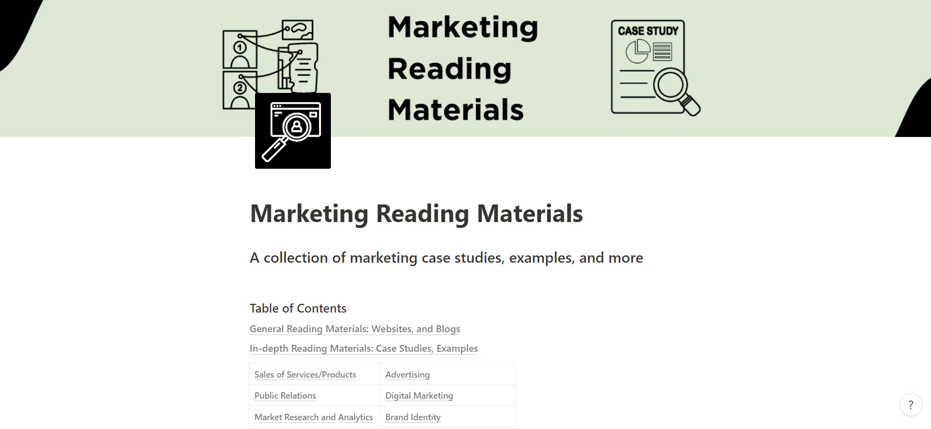 Marketing Reading Materials gallery image
