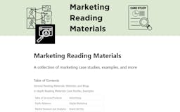 Marketing Reading Materials media 1