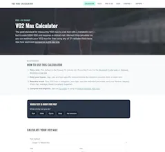 VO2 Max Calculator gallery image