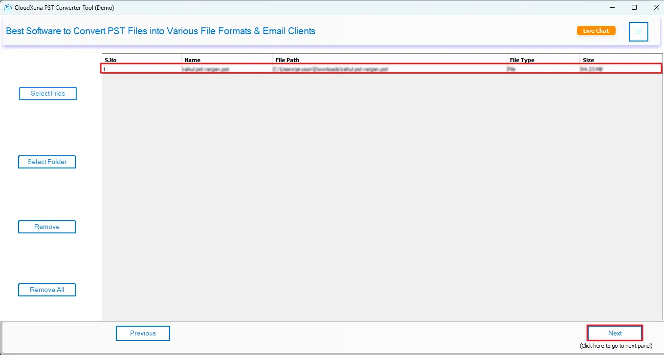 CloudXena PST File Converter gallery image