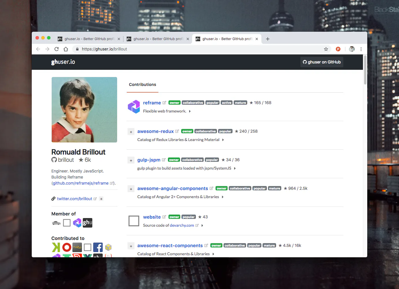 GHuser: Better GitHub profiles for everyone | Product Hunt
