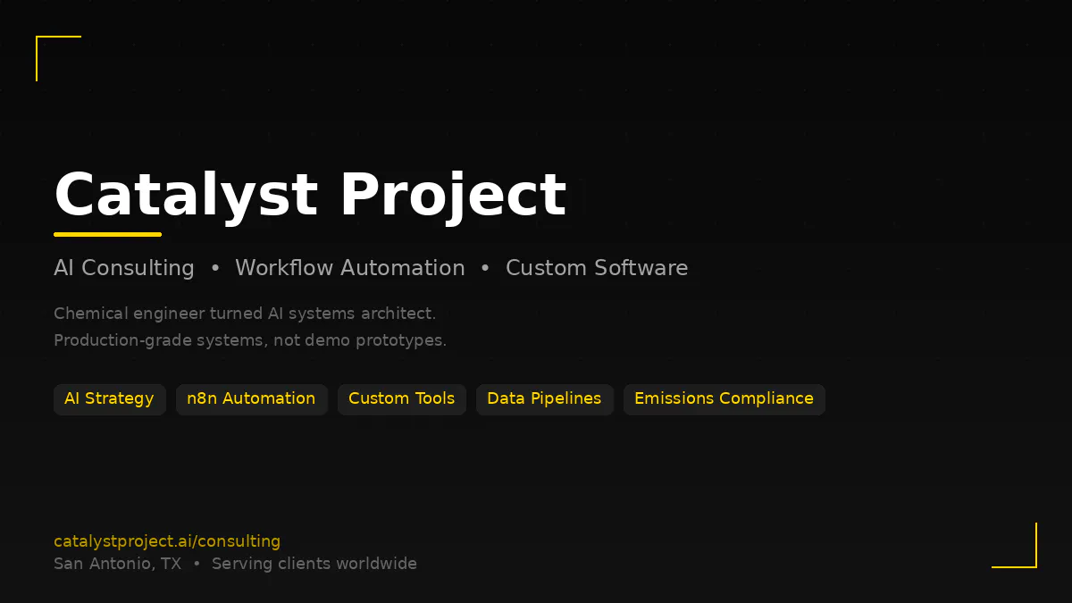 The Catalyst Project 제품 배너