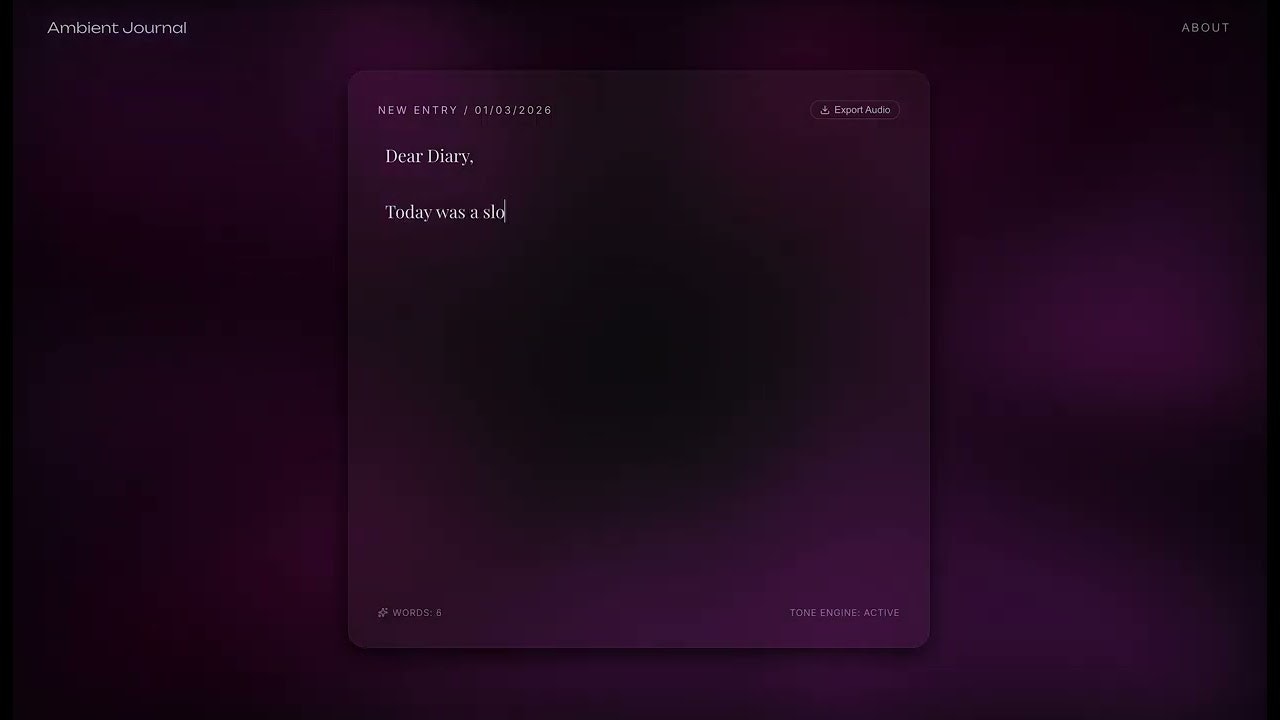 Ambient Journal gallery image