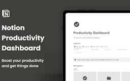 Notion Productivity Dashboard media 2