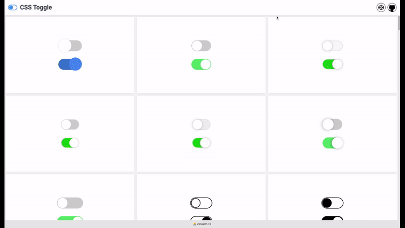 Mídia 2 de Switches CSS alternar