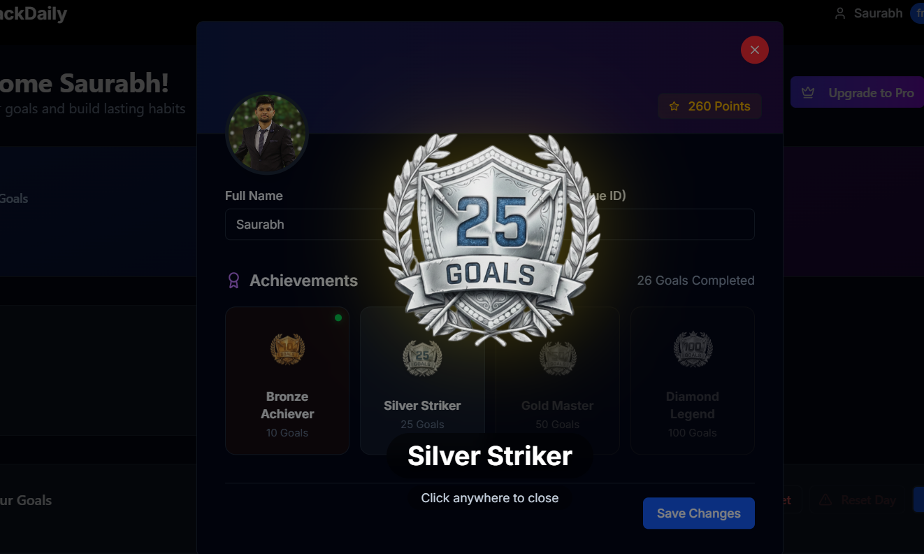 TrackDaily - Screenshot 5 showing product features and functionality