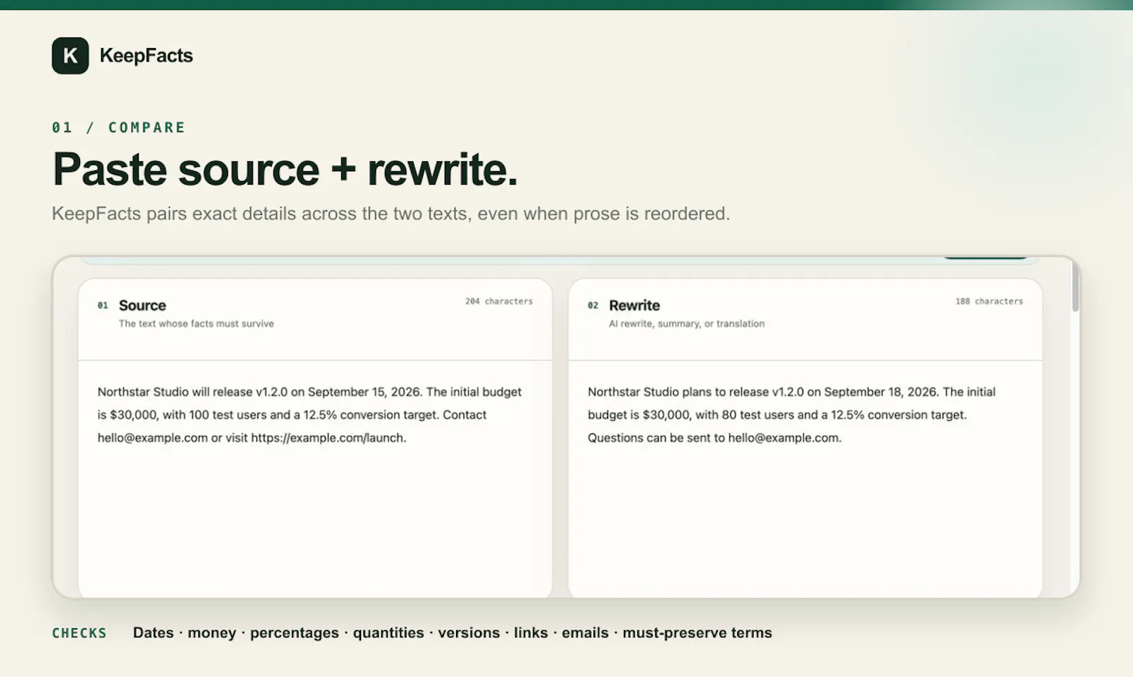 KeepFacts screenshot 5