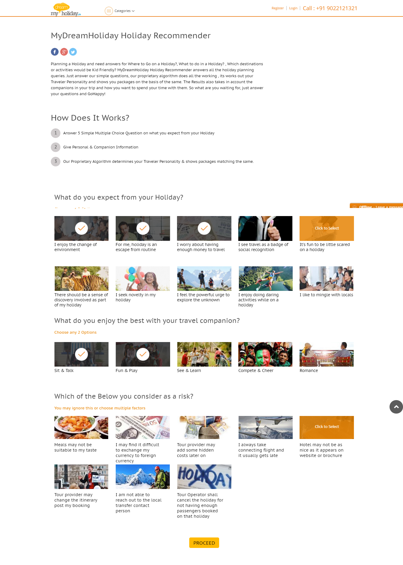 MyDreamHoliday Holiday Recommender