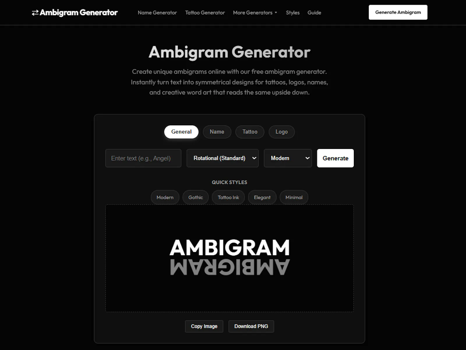Ambigram Generator screenshot 2