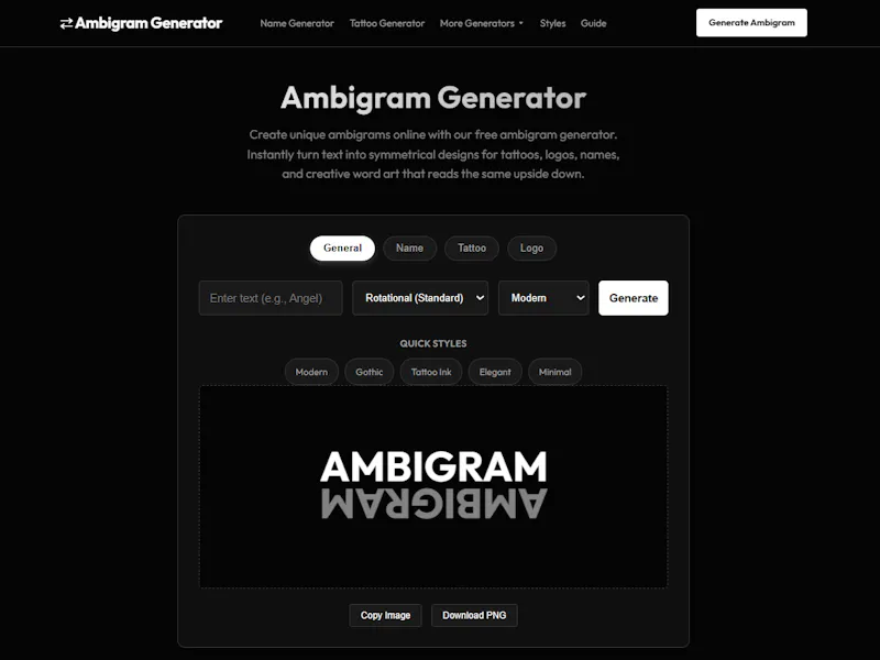 Ambigram Generator screenshot 2