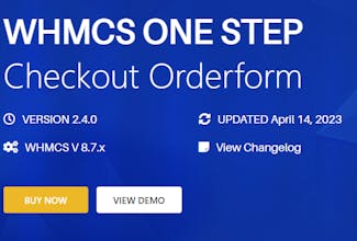 WHMCS ONE STEP Checkout Orderform gallery image