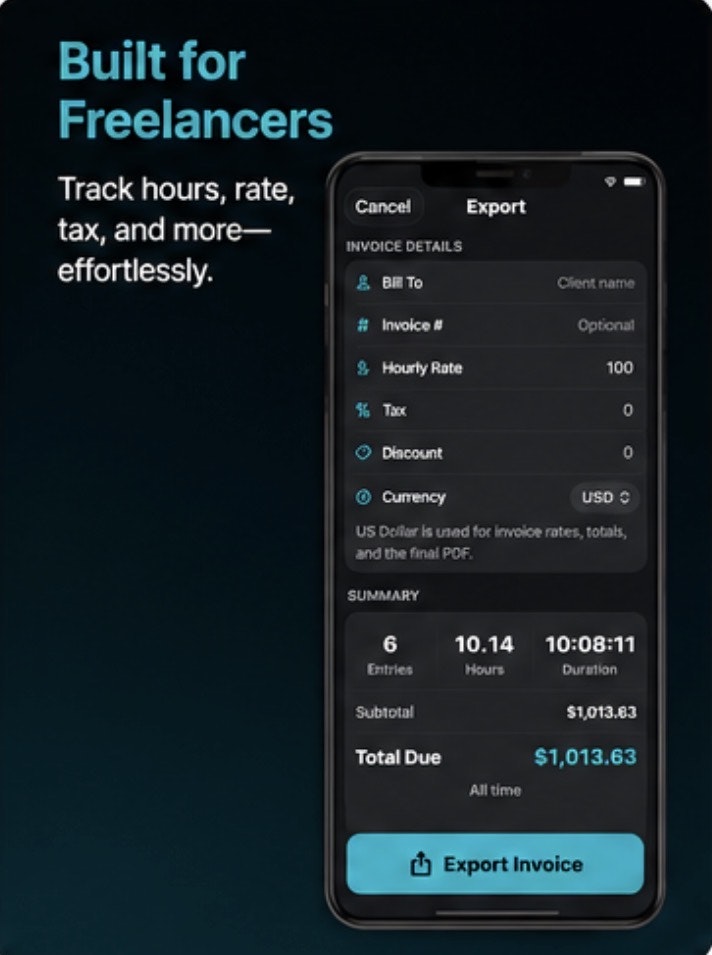 NotaTime — Simple Time Tracking gallery image