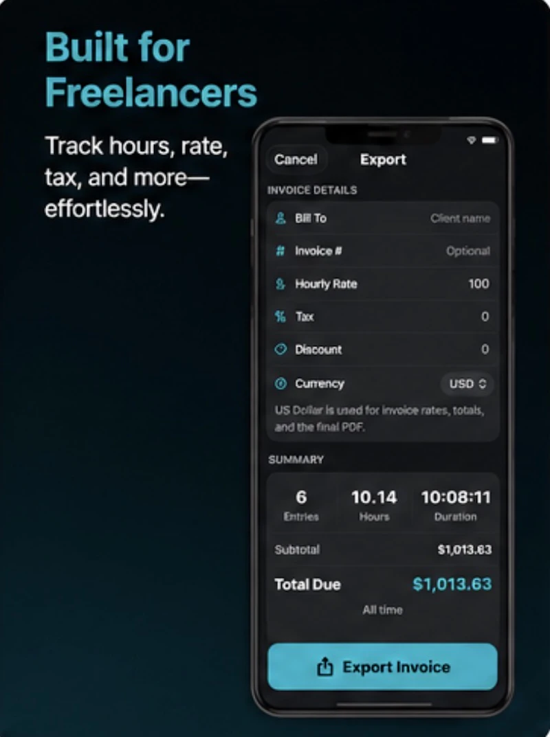 NotaTime — Simple Time Tracking screenshot 7