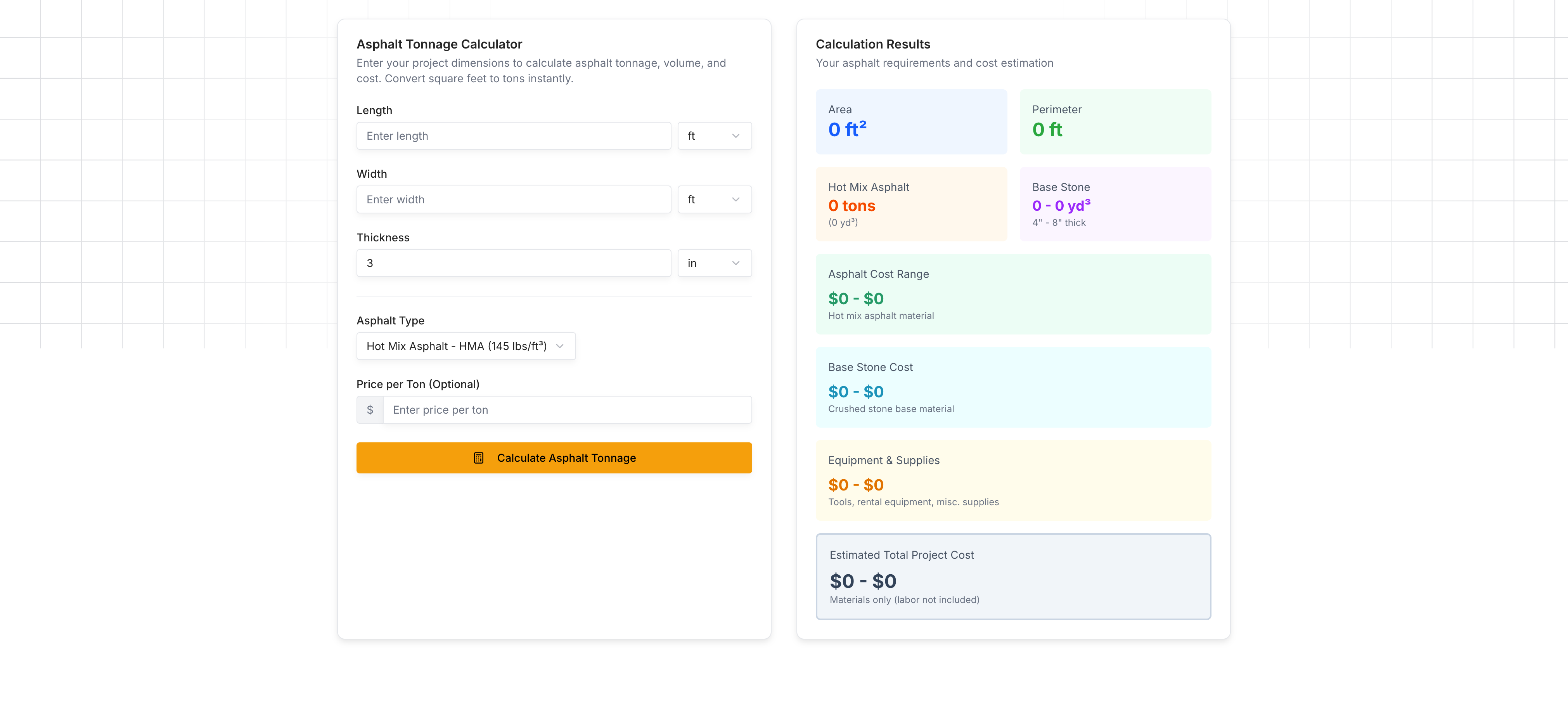 Asphalt Calculator gallery image