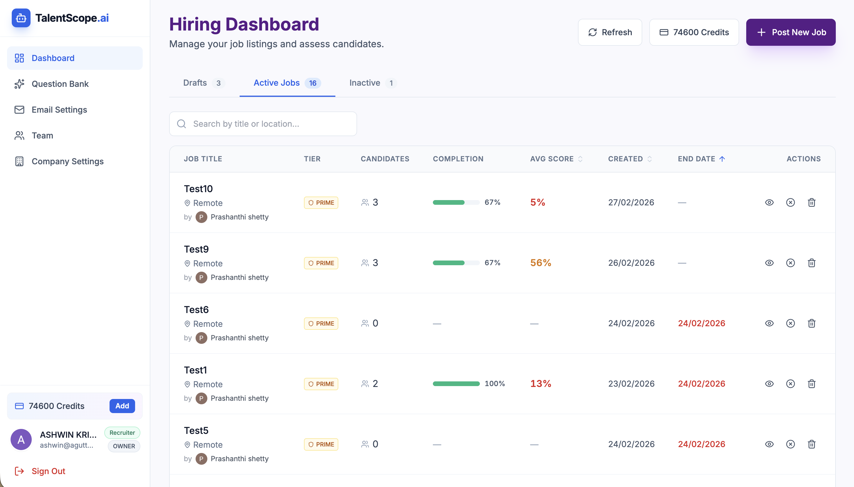 TalentScope - Screenshot 2 showing product features and functionality