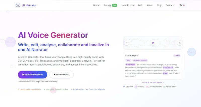 AI Narrator-AI voice generator screenshot 2