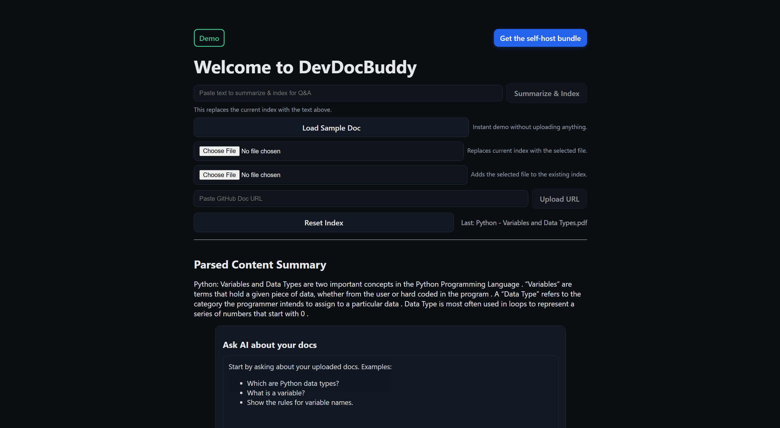 devdocbuddy - 開発者ドキュメントをインスタント回答に変えますメディア3