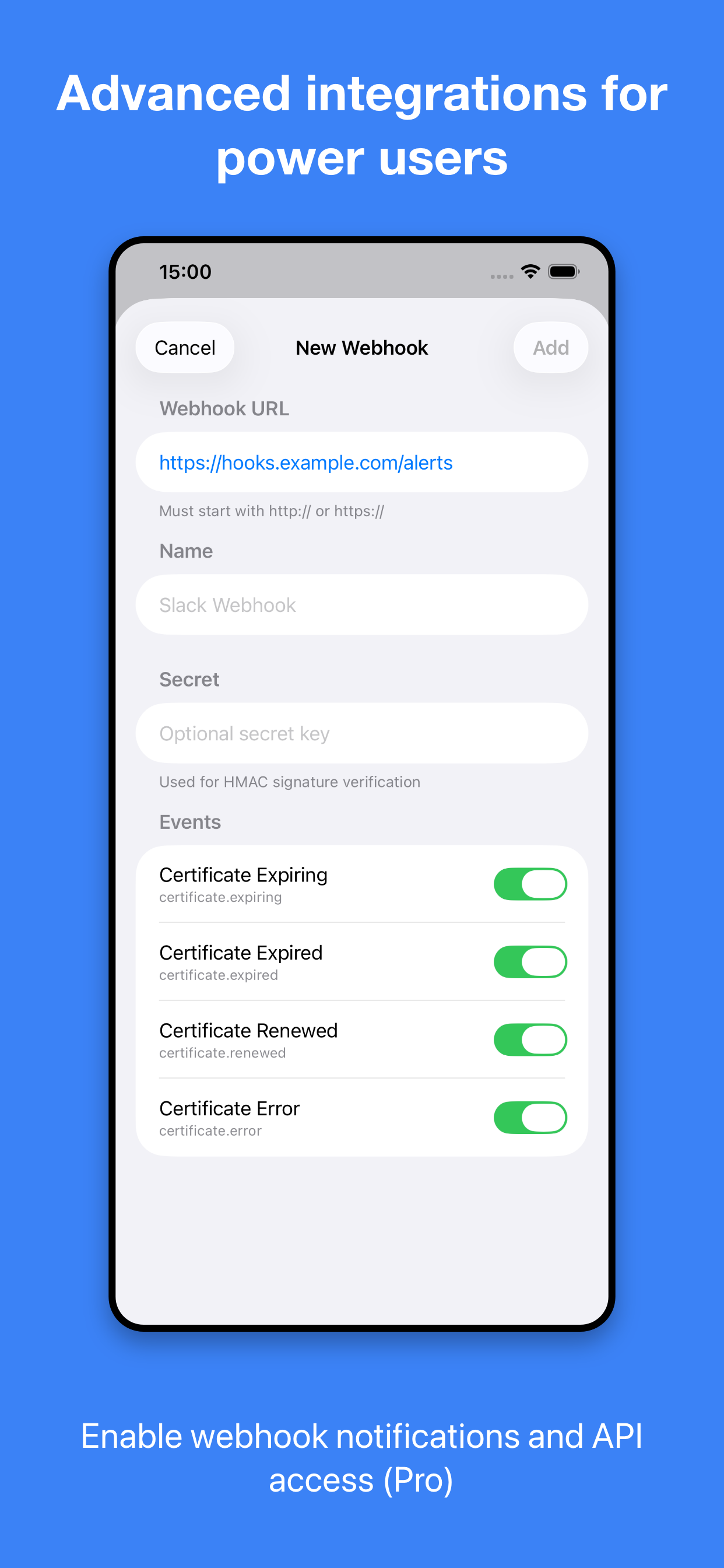 CertWarden: SSL Expiry Tracker - Screenshot 4 showing product features and functionality