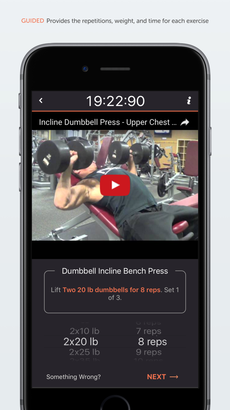Optimize Fitness App Infinite workouts customized for you by machine