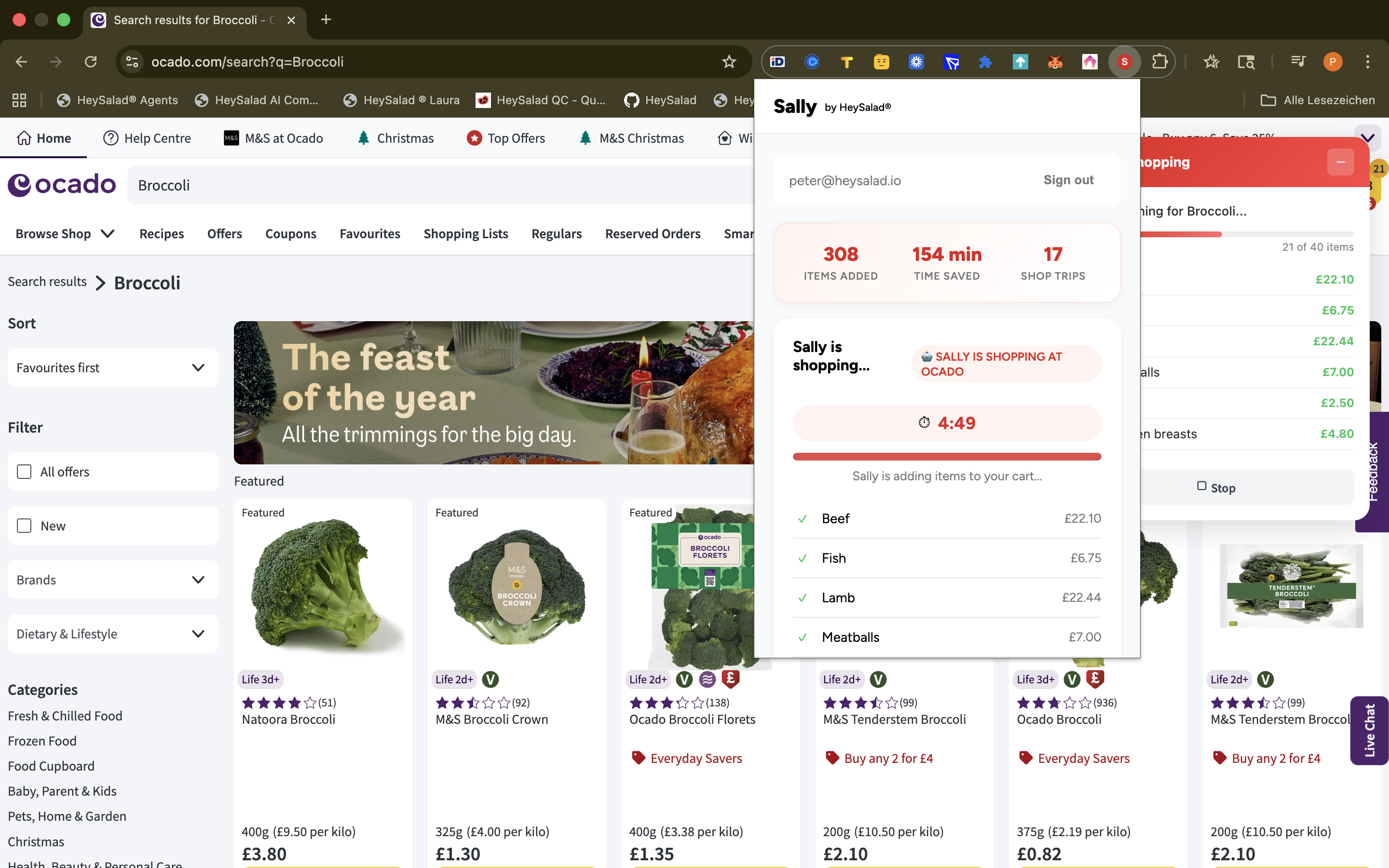 Sally by HeySalad® - Main product screenshot demonstrating key features and user interface