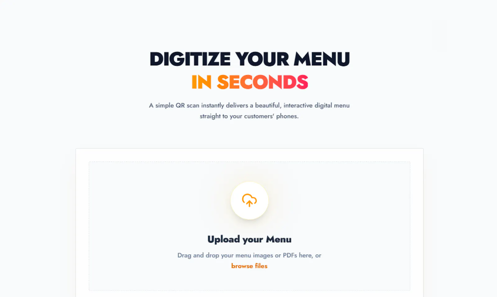 QR Menu screenshot 2