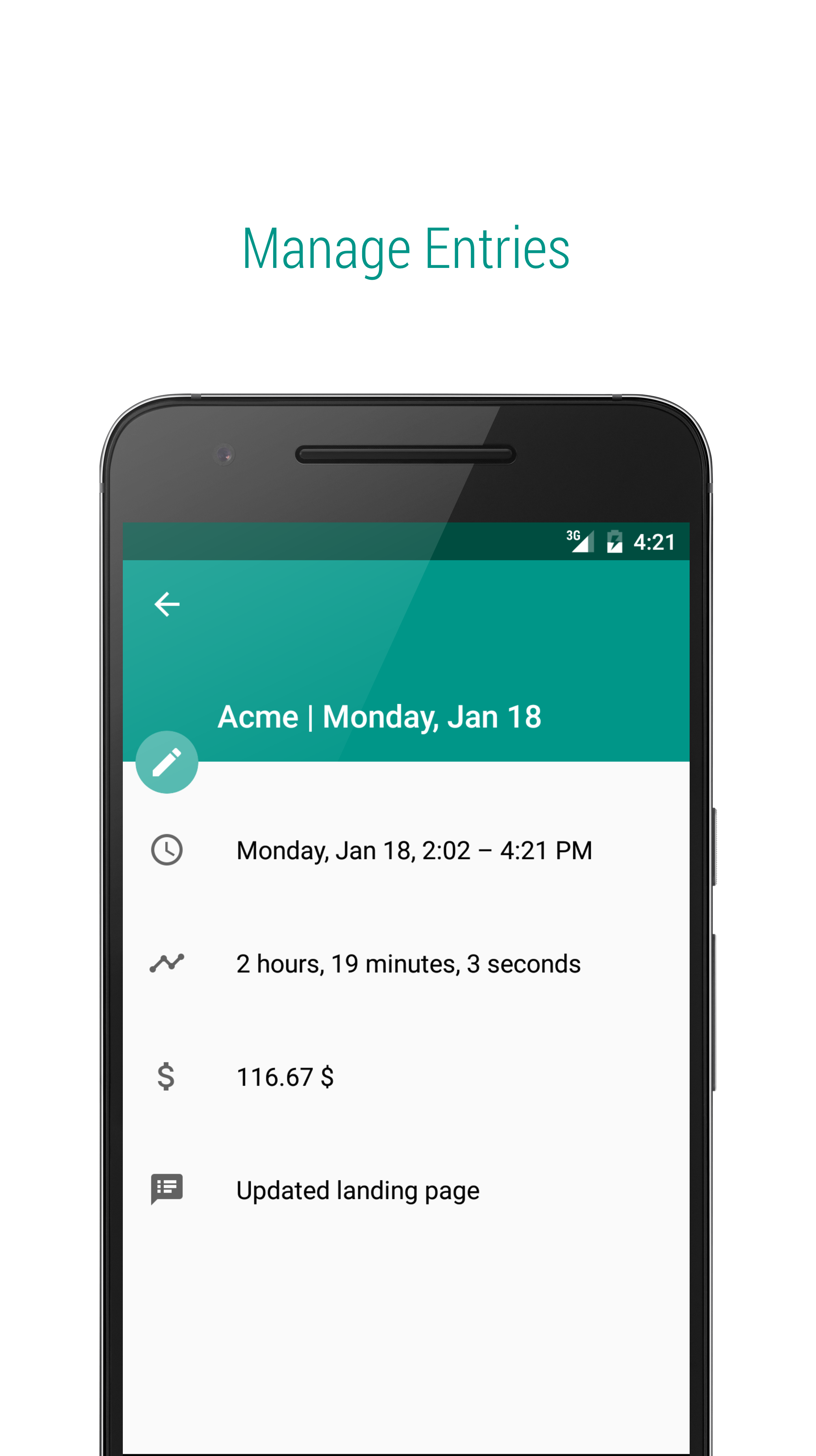 Project Log gallery image