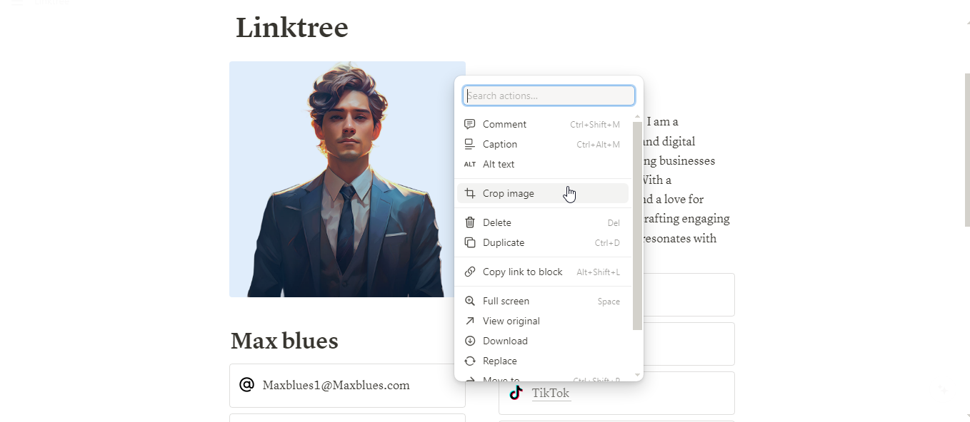 Mídia 5 de Modelo de noção Linktree gratuito - Mídia social, linktree, modelo de noção, comunidade