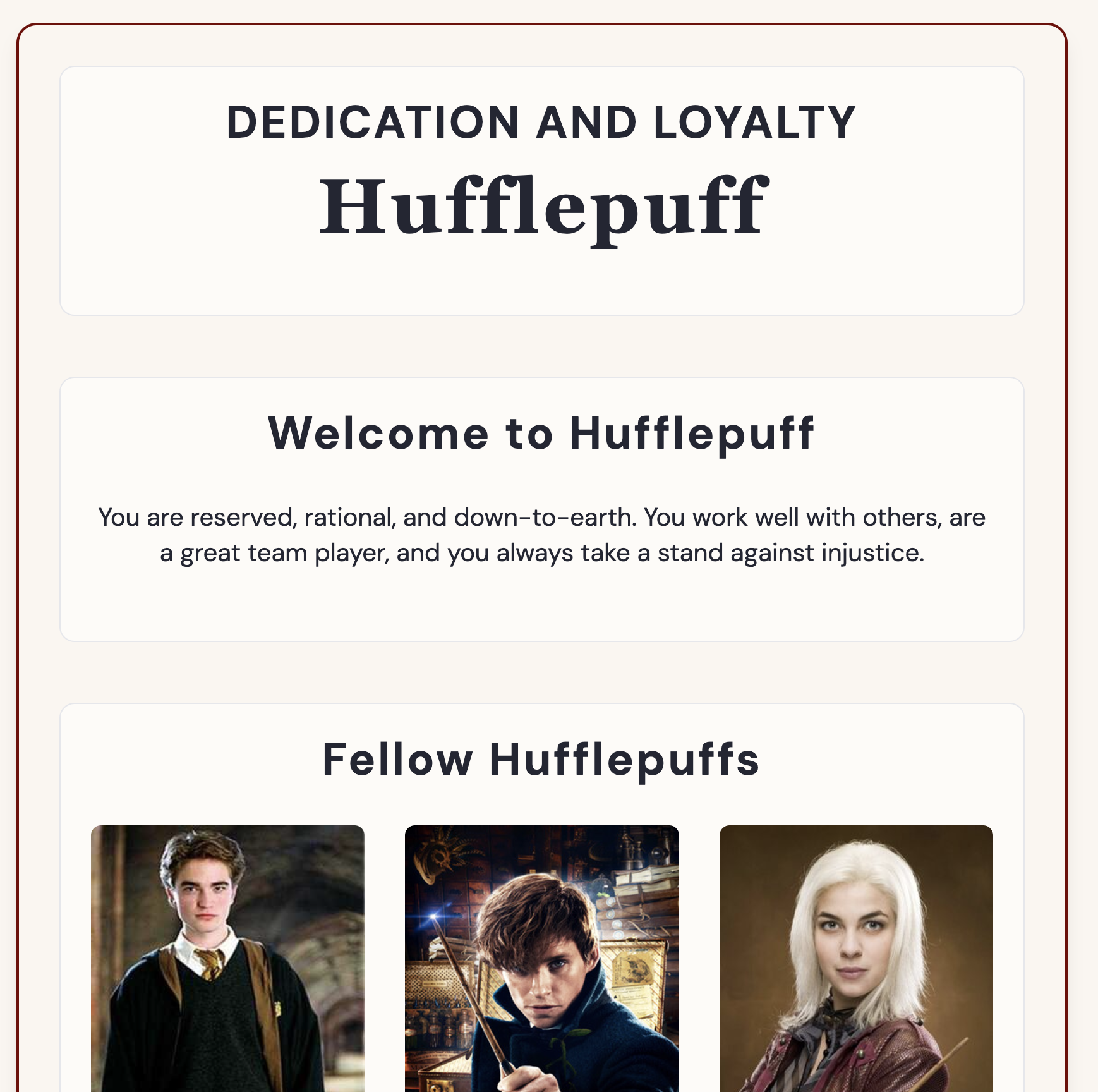 Harry Potter House Quiz - zum Spaß Medien 2