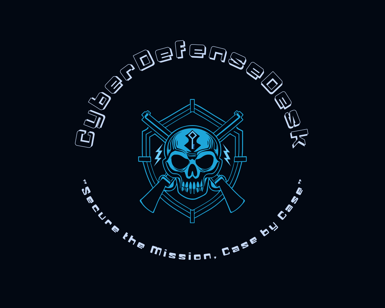 CyberDefenseDesk - Product Hunt launch logo and brand identity