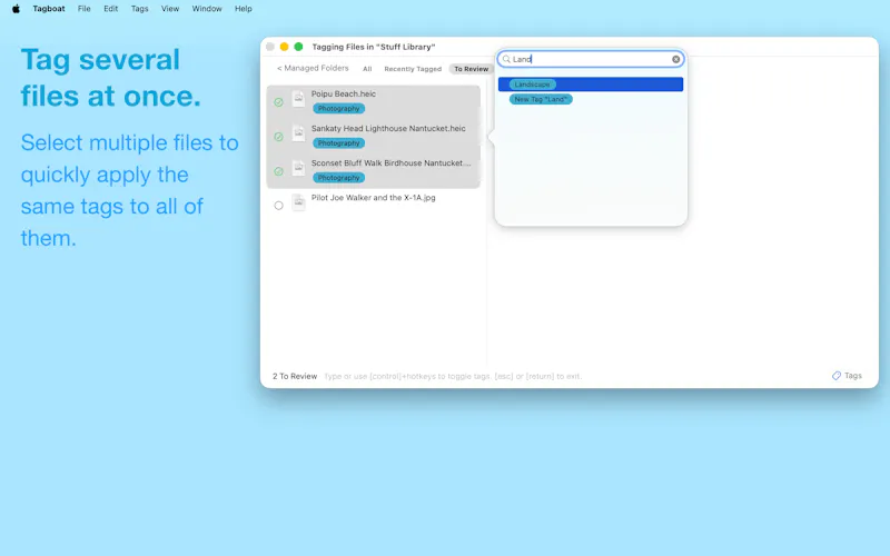 Tagboat File Tagger screenshot 6