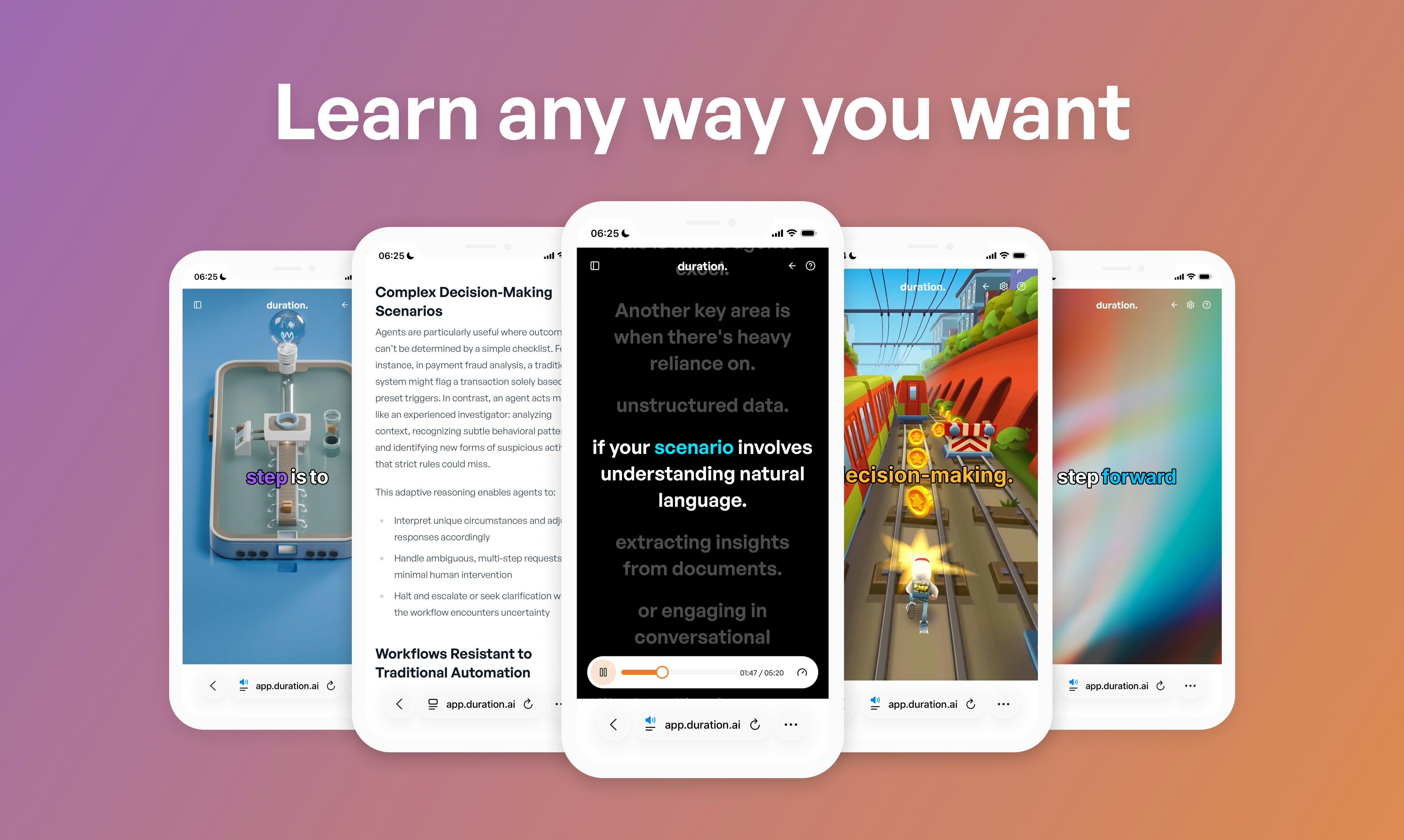 duration.ai - Screenshot 2 showing product features and functionality