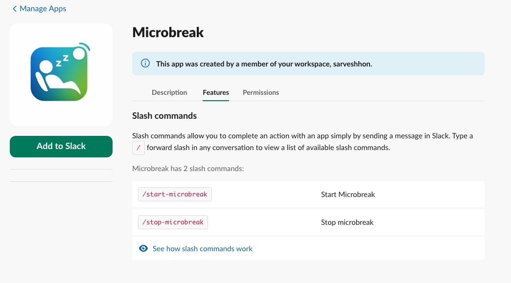 Microbreak - Screenshot 2 showing product features and functionality