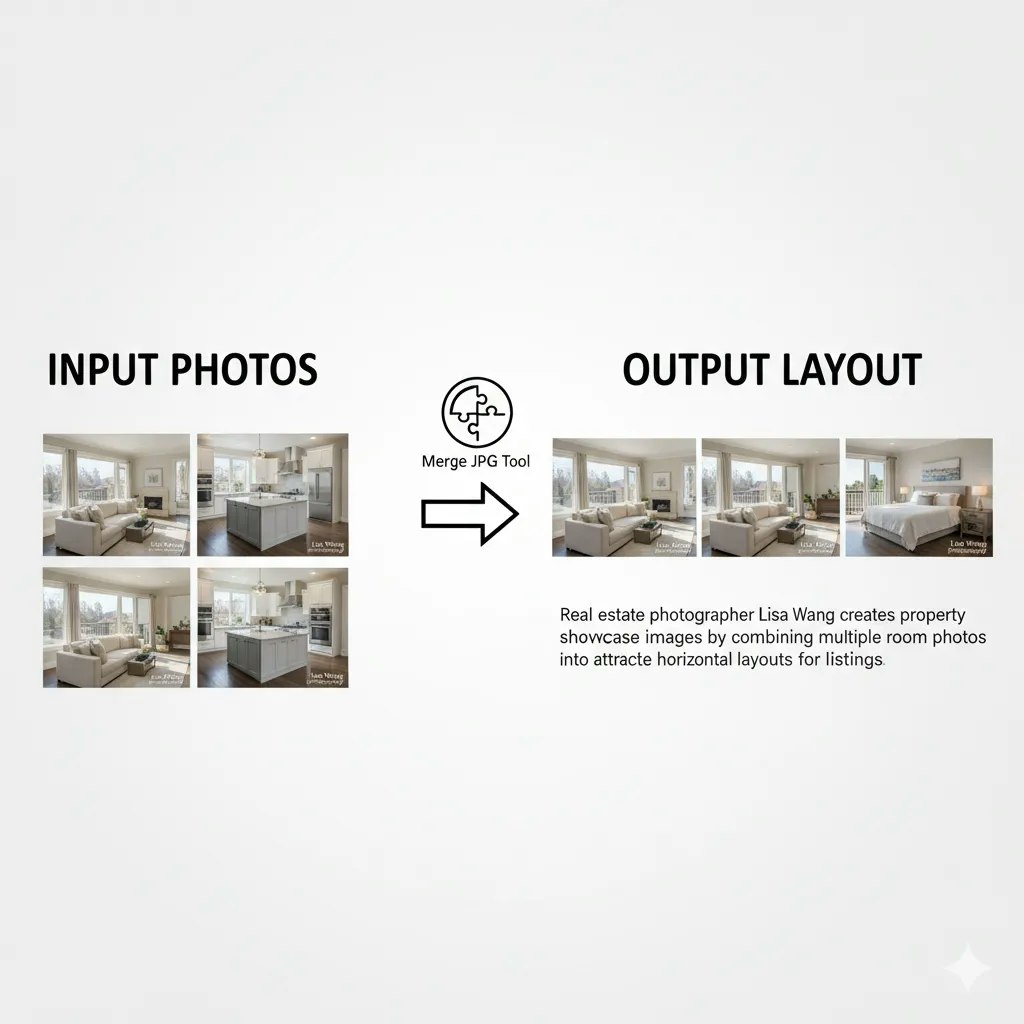 Média Fusionner JPG - Fusionner les images rapides, simples, gratuites, complètement privées en ligne. 9