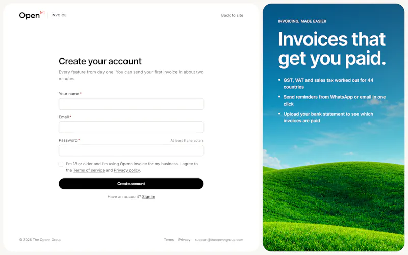 Openn Invoice screenshot 12