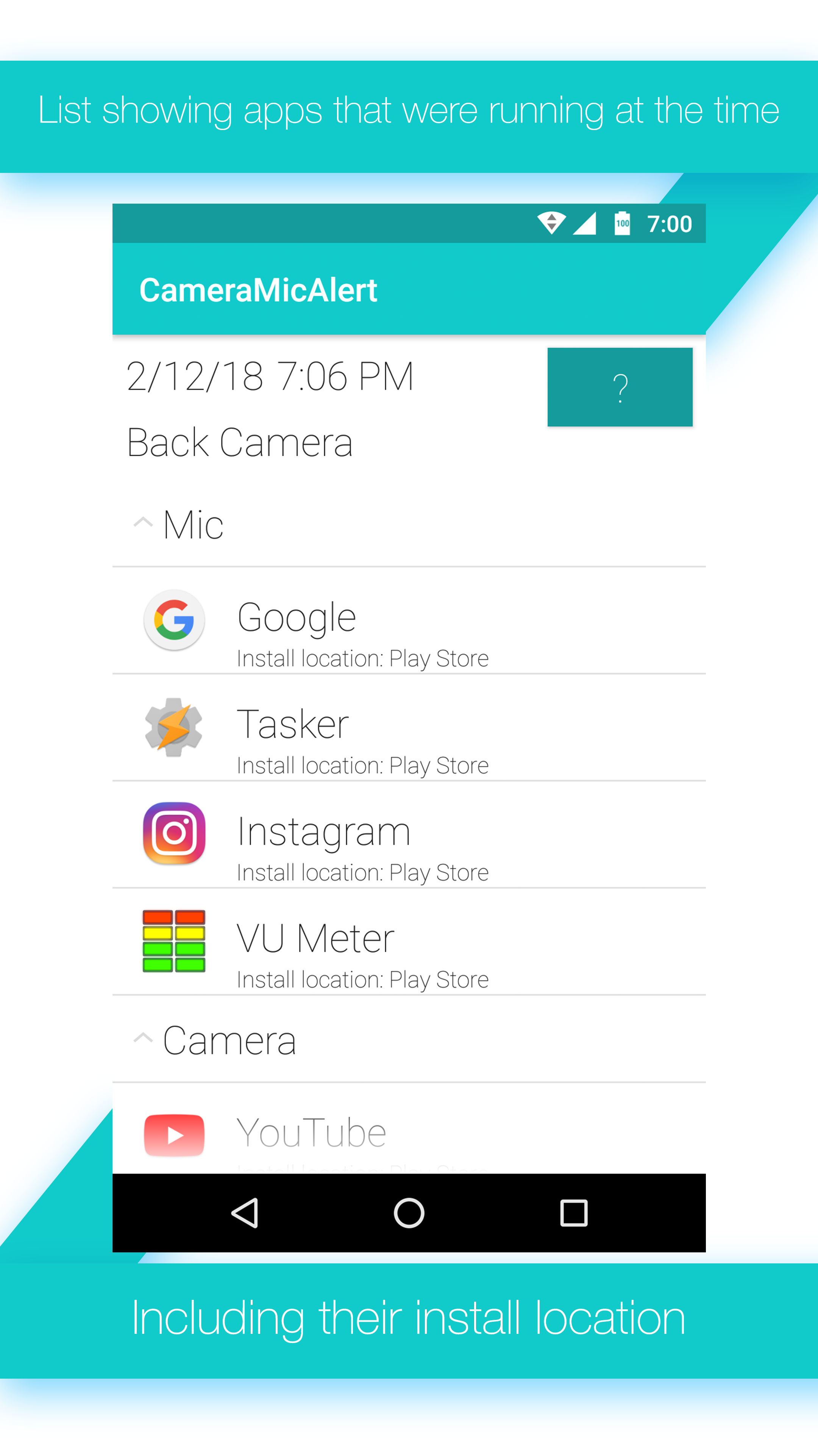 CameraMicAlert gallery image