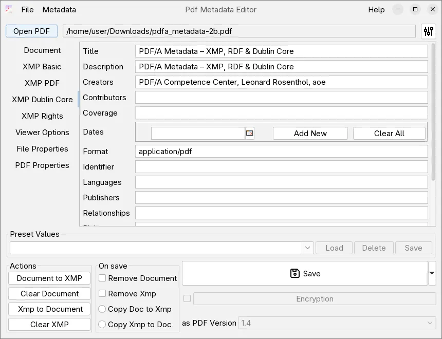 Pdf Medata Editor screenshot 2