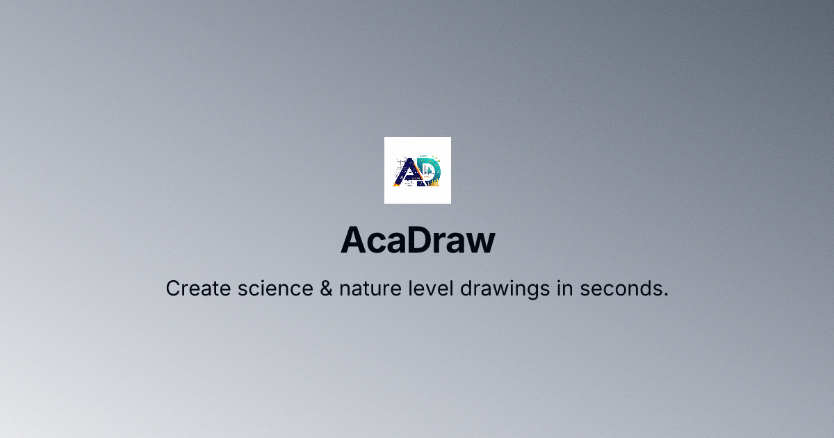 AcaDraw - AI Science Drawing Tool gallery image