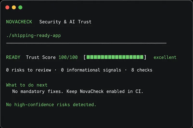 NovaCheck  screenshot 2
