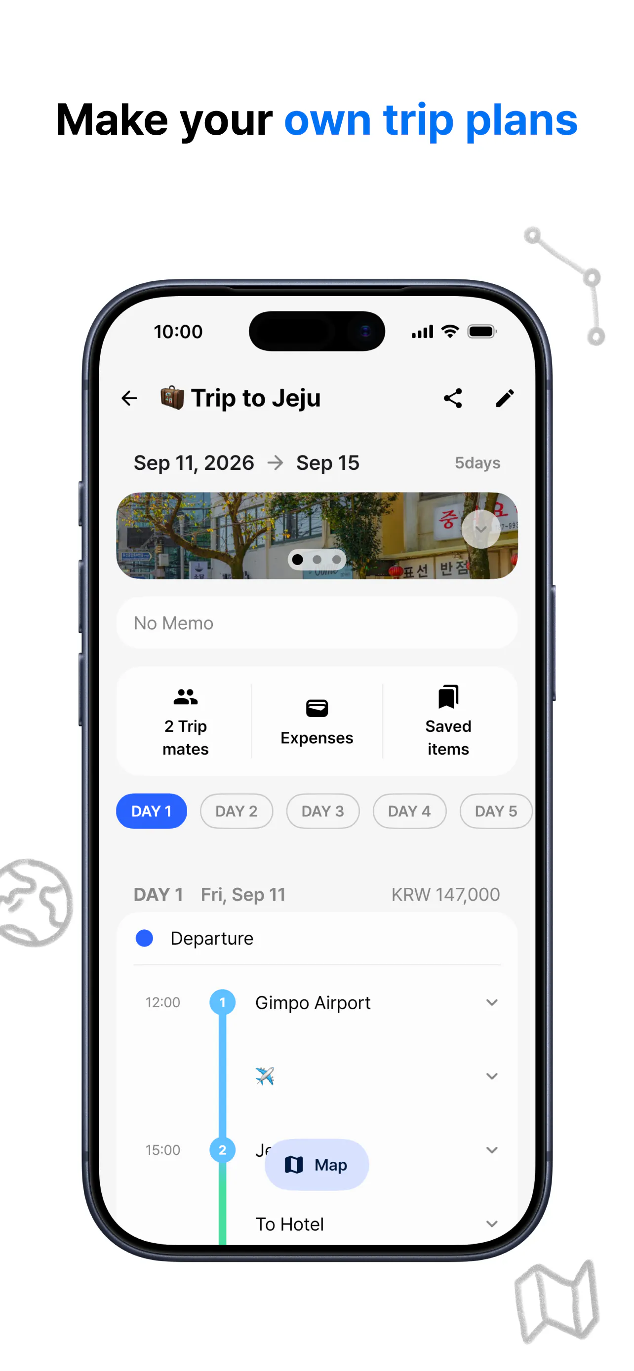 Somewhere: Trip & Expense Planner gallery image