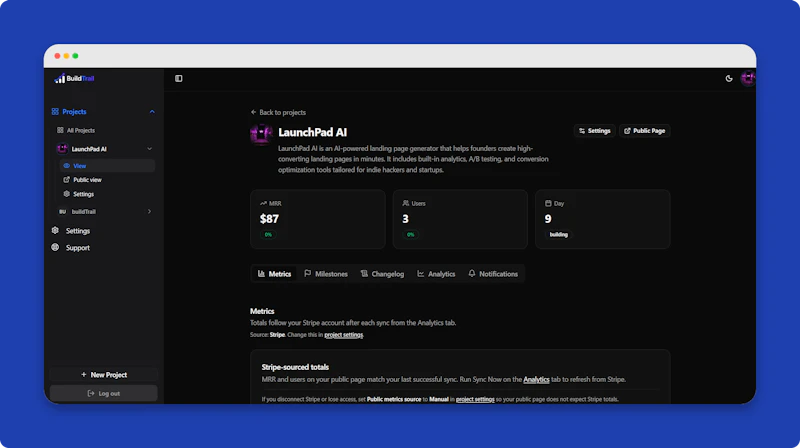 BuildTrail screenshot 4
