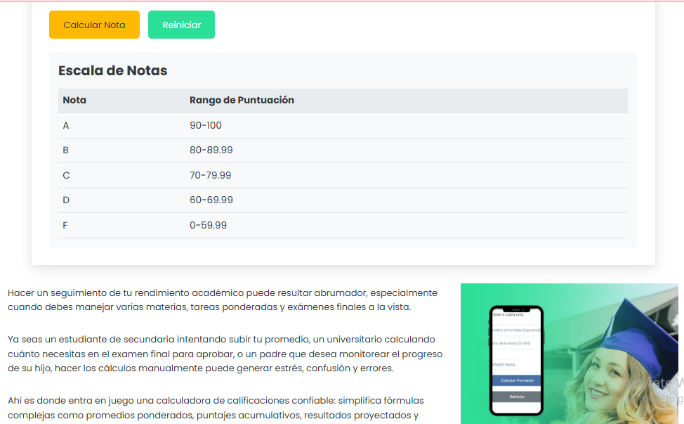Média Calculateur de notes - Faire en moyenne vos notes, planifiez votre succès! 3