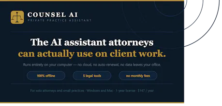 Counsel AI — Private Practice Assistant gallery image