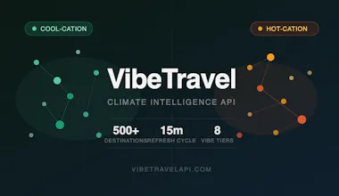 VibeTravel — Climate Intelligence API gallery image